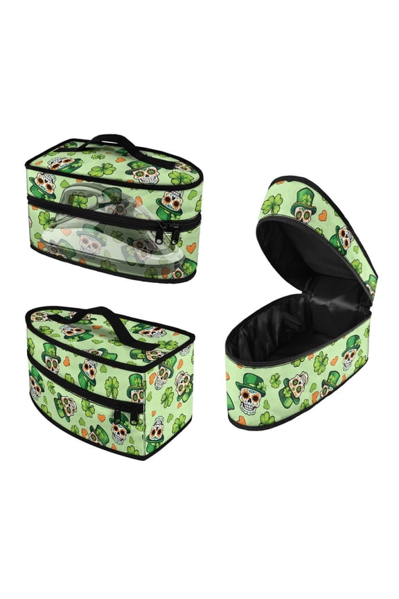 Lucky Hat Skull Design Steam Iron Case Portable Portable Garment Steamer Case Travel Iron Storage Holder Bag, Bag Only