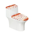 thumbnail image 1 of HELLHERO Maple Leaf Music Toilet Seat Lid Cover Set Holiday Dressing Pack of 2 Easy to Install Stretch Toilet Bowl Cover Fits All Toilet Shapes, 1 of 8