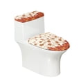 thumbnail image 1 of HELLHERO Maple Leaf Notes Toilet Seat Covers, Stretch Fit Polyester Toilet Protector Cover, 17x21 Inches, 1 of 5