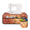thumbnail image 1 of HELLHERO Maple Leaf Sewing Machine Pad Waterproof with Storage Cylinder Protective Mat Sewing Machine Table Mats for Ideal For Sewing Classes & Home Use, 1 of 5