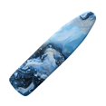 thumbnail image 1 of HELLHERO Marble Pattern Elastic Edge Ironing Board Cover Dust-Proof Protector Soft Hook and Loop Fastener Polyester Fiber Fabric 15x54 Inch, 1 of 5