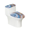 thumbnail image 1 of HELLHERO Marble Pattern Fits All Toilet Shapes Toilet Seat Cover with Elastic Bottom, 1 of 8