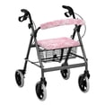 thumbnail image 1 of HELLHERO Marble Pattern Rollator Walker Cover Seat & Backrest Cover Set and Dust Proof for Neighborhoods and Indoor Outdoor(Pinkish-white), 1 of 7