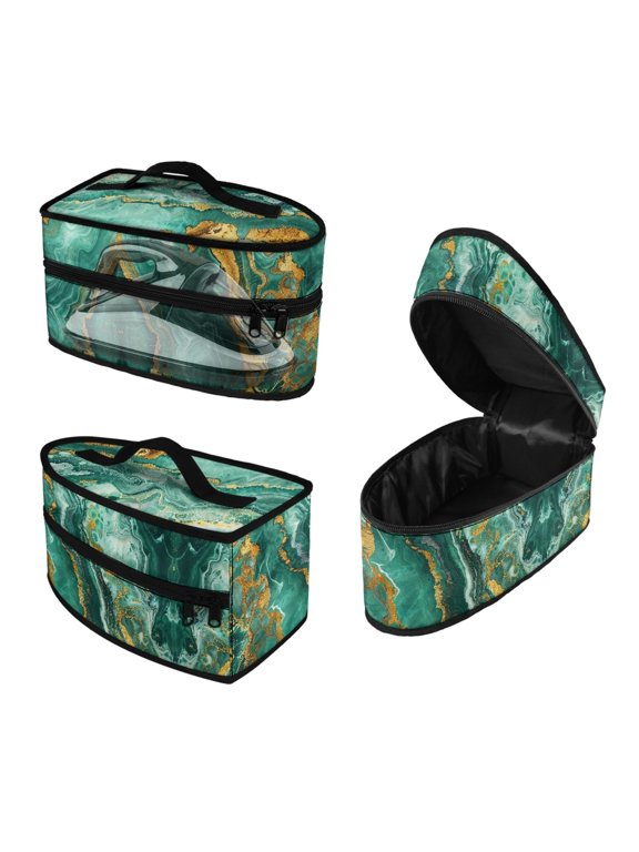 Marble Portable Steam Iron Storage Case Compatible with Most Iron with Handle Portable Steamer Carrying Case, Bag Only