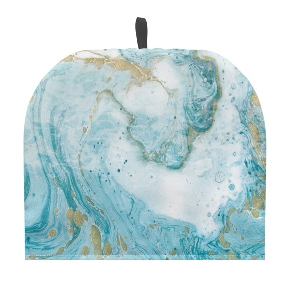 HELLHERO Marble Teapot Dust Cover with Easy to Clean Insulation Polyester Cavcas, Holiday