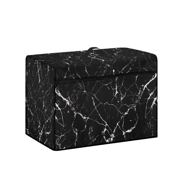 HELLHERO Marble Texture Design Sewing Machine Protector Cover with Carry Handle Universal Universal Fit Dustproof Zipper Pouch