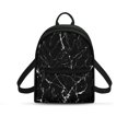 thumbnail image 1 of HELLHERO Marble Texture Design Travel Backpack for Women Versatile Small Backpack for Gym Hiking, Polyester Top Handle Small Work Bag, 1 of 8