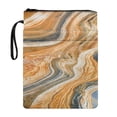 thumbnail image 1 of HELLHERO Marble Texture Pattern Book Sleeve Church Bible Bag Polyester Fabric Handle Book Storage Bag with Lightweight Book Organzier Holder, 1 of 8