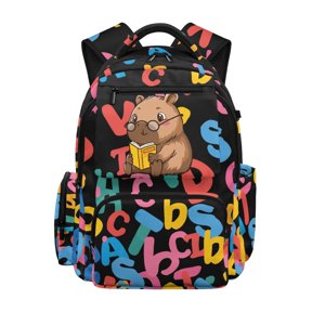 HELLHERO Math Science Doodle Pattern Boys Backpack for School with Padded Water Repellent School Bag, Breathable 17 Inch Elementary Backpack for Daily Use Primary School