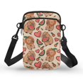 thumbnail image 1 of HELLHERO Melon-Love-Capybara Double-layer Crossbody Bags Adjustable Shoulder Strap for Travel, 1 of 7