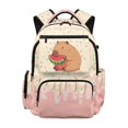 thumbnail image 1 of HELLHERO Melting Cream Casual Daypack with Adjustable Padded Straps, Breathable Waterproof 17 Inch School Bookbag for Daily Use Outdoor, 1 of 8