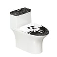 thumbnail image 1 of HELLHERO Melting Ghost Elastic Bottom Stretch Fit 2 Pcs Set with Fits All Toilet Shapes Toilet Seat Covers Set Machine Washable, 1 of 8