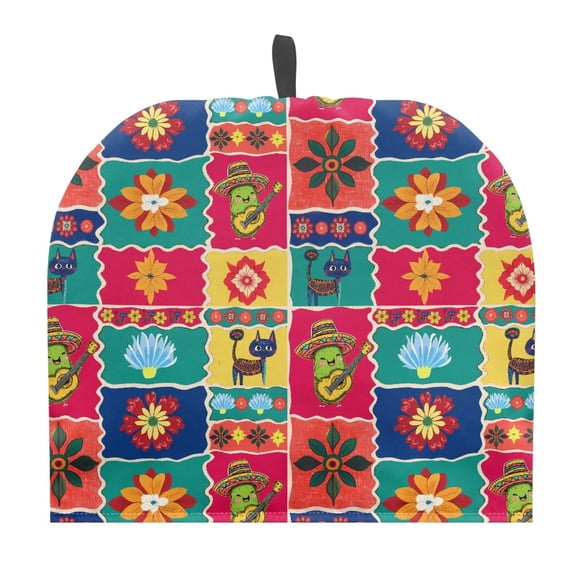 HELLHERO Mexican Fiesta Tile Pattern Tea Cozies Covers Insulating Warming Keep Warm, for Gift