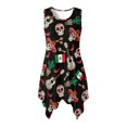 thumbnail image 1 of HELLHERO Mexican Theme Sugar Skull Cactus Women Sleeveless Casual Dress, Side Pockets Summer Sleeveless Sundress Irregular Hem Round Neck Summer Sleeveless Dress, 1 of 8