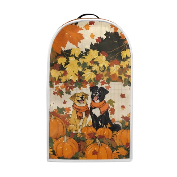HELLHERO Mixer Cover Elastic with Handle 15.94"H x 9.45"L x 7.28"W Multifunctional, Pumpkin and Maple Leaf Pattern