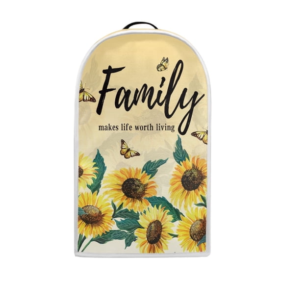 HELLHERO Mixer Cover for Home Kitchen Durable, “Family“ Sunflower Arch Print