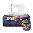 thumbnail image 1 of HELLHERO Moonlit Angling Sewing Machine Pad Fabric Polyester Scratches Proof Sewing Classes Storage Bag Foldable for Wife Mom Family Present, 1 of 5