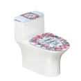 thumbnail image 1 of HELLHERO Mother's Day Toilet Protector Cover with Soft 2 Pack Round Toilet Lid Dust Cover 17"x21" for Adjustable, 1 of 6