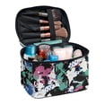 thumbnail image 1 of HELLHERO Multi-Purpose Cosmetic Toiletry Bag Graffiti Style Make up Organizer Zipper Storage Bag Polyester Wide Open Portable Pouch, 1 of 6