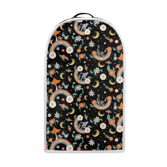 HELLHERO Multifunctional Blender Cover Rainbow Mushrooms for Not Easy to Fade Polyester Dust prevent