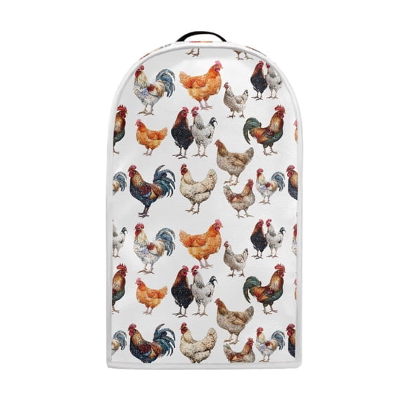 HELLHERO Multifunctional Dust Cover Handle Polyester for Kitchen, Chicken Farm Print