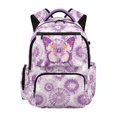 thumbnail image 1 of HELLHERO Multiple Compartments Boys Backpack for School Travel, 600D Polyester Multi-Pockets Bookbag, Butterfly Tie Dye Pattern, 1 of 7