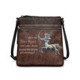 thumbnail image 1 of HELLHERO Multiple Zipper Pockets Shoulder Bag for Weekend Trips Shopping, PU Leather Waterproof Women's Shoulder Crossbody Purse, Sagittarius Centaur Print, 1 of 7