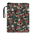 thumbnail image 1 of HELLHERO Mushroom and Daisy Pattern Zipper Pouch with Handle Polyester Book Covers with Pocket for Travel Book Cover Carrying Case Book Protection, 1 of 5