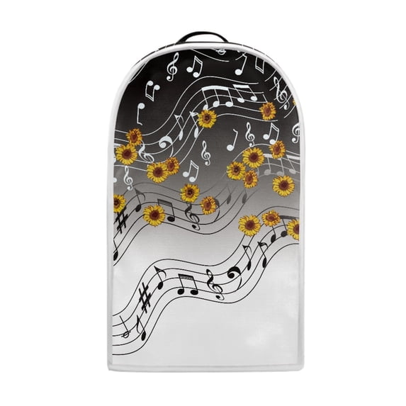 HELLHERO Music Notes Sunflowers Handle Mixer Cover with Protective Polyester Kitchen Accessories