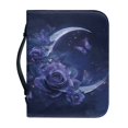 thumbnail image 1 of HELLHERO Night Rose Moon Bible Cover with Protective Lightweight Church Bible Bag for Outdoor Bible Study, PU Leather Bible Covers for Christian Prayer, 1 of 12