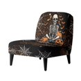 thumbnail image 1 of HELLHERO Non Slip Armless Accent Chair Protector Friendly for Pets Dustproof Armless Accent Chair Cover for Dining Room, Spiderweb Skeleton Halloween, 1 of 8