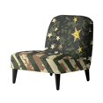 thumbnail image 1 of HELLHERO Non Slip Dustproof Armless Slipper Chair Covers for Armless Chair, Armless Accent Chair Protector Camo US Flag, 1 of 8
