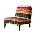 thumbnail image 1 of HELLHERO Non Slip Stain Protection Armless Accent Chair Protector for Armless Chair, Armless Accent Chair Cover Candy Cane Snowflake Pattern, 1 of 8