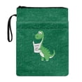 thumbnail image 1 of HELLHERO Notebook Wraps, 1pcs Polyester Handle Easy Carry Book Case for Journal, 8.66 x 11.42, Dinosaur Custom Name Pouch, 1 of 8