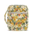 thumbnail image 1 of HELLHERO Oil Painting Style Daffodil Floral Print Quilted Bible Cover for Estudio, Polyester Bible Cover Case with Durable Handle Zippered Pocket Bibles Carrying Case, 1 of 9