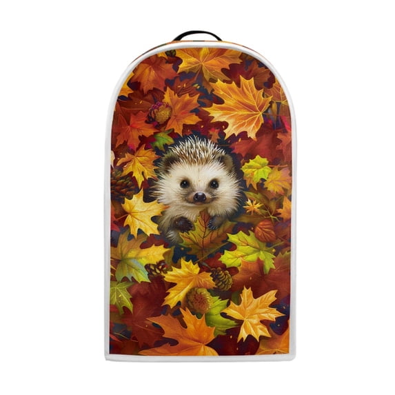 HELLHERO Oil Proof Coffee Machine Dust Cover Easy to Install Washable Kitchen Blender Dust Covers with Spill-Proof for Kitchen Counter, Maple Leaf Hedgehog Pattern