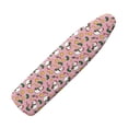 thumbnail image 1 of HELLHERO One-Piece Cover Polyester Iron Padding Cover with Lightweight Household Stretch Fit Adjustable Straps Ironing Board Cover, Pink Snowman Christmas Parade, 1 of 6