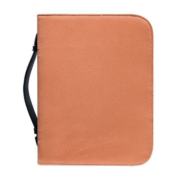 HELLHERO Orange Speckled Texture Bible Cover for Kids, Protective Bible Bag with Large Capacity for Outdoor Christian Prayer Outdoor Study