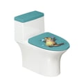 thumbnail image 1 of HELLHERO Otter Toilet Seat Lid Cover, Dustproof Easy to Install Polyester Toilet Lid Seat Cover Set, 1 of 8