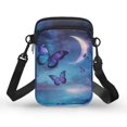 thumbnail image 1 of HELLHERO Owl Floral with Adjustable Strap Cross Body Purse, Polyester Underarm Shoulder Bag for Unisex,, 1 of 7