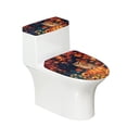 thumbnail image 1 of HELLHERO Owl Maple Leaf Toilet Seat Covers Set & 2 Pcs Set Toilet Lid Cover and Toilet Tank Lid Cover & Elastic Edge for Bathroom Home, 1 of 8