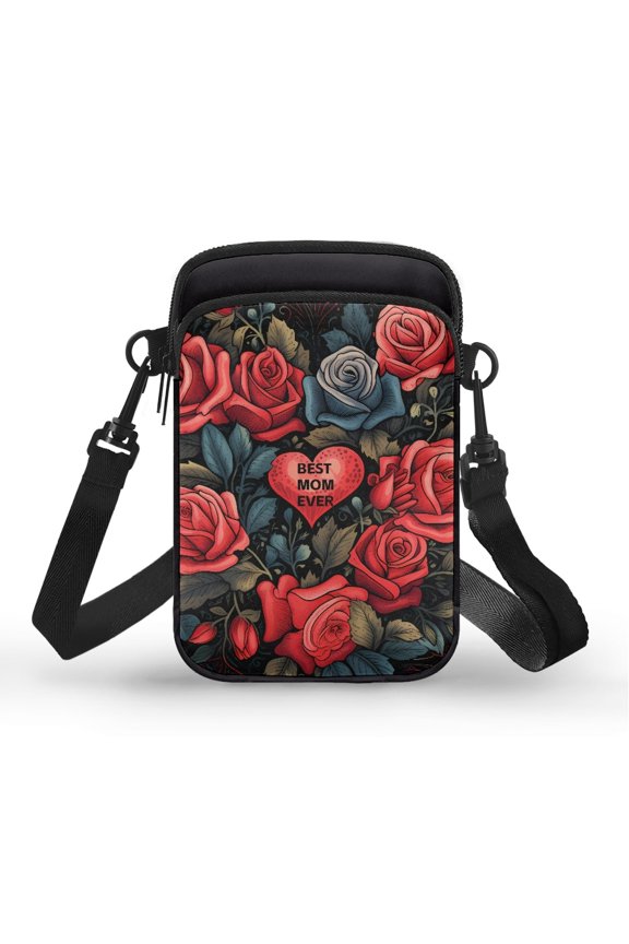 Owl Pattern Crossbody Bag for Adults Polyester Women Messenger Bag with Double Deck