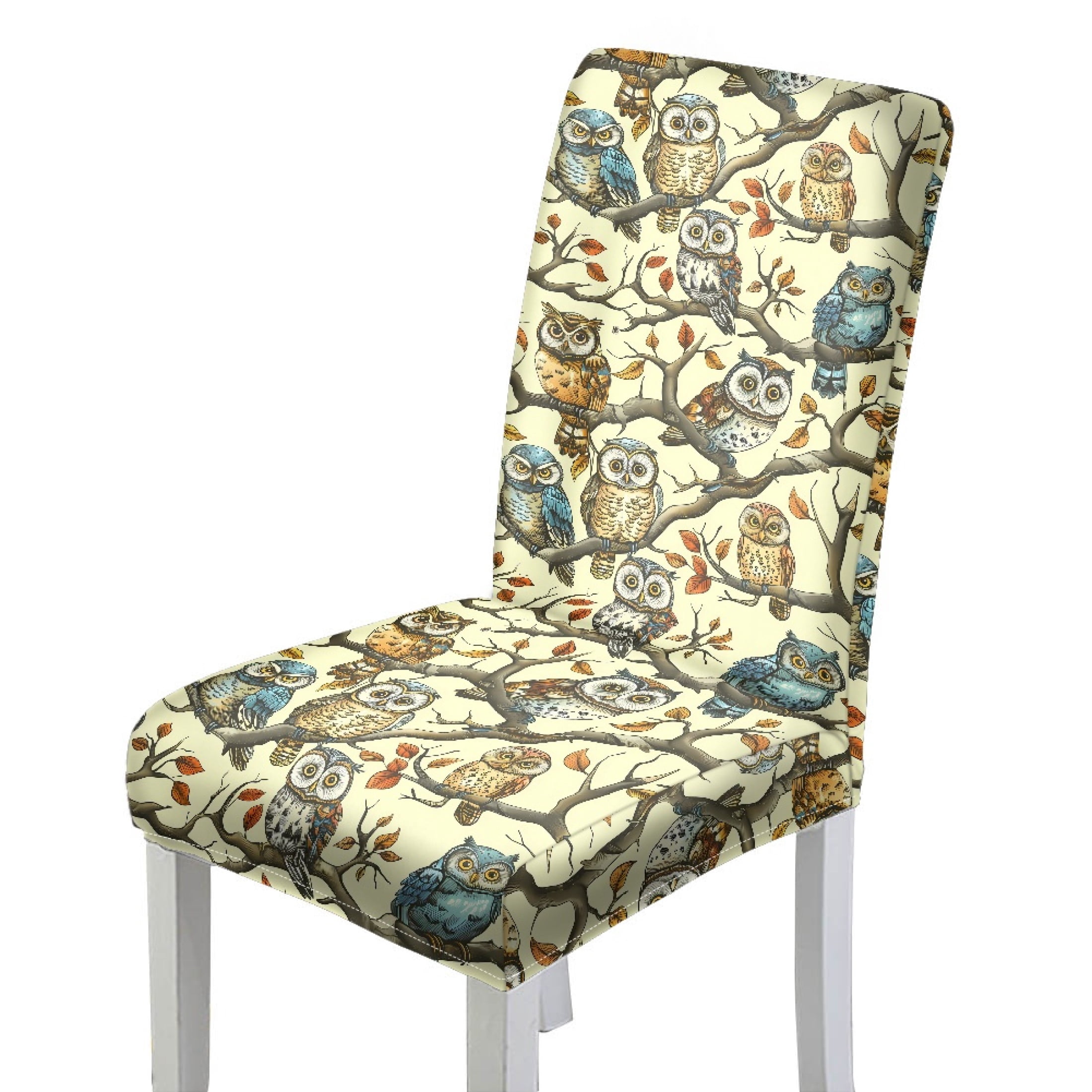 Pattern Chair Covers HELLHERO Owl Pattern Dining Chairs Cover, Washable Dining Chair Covers ...