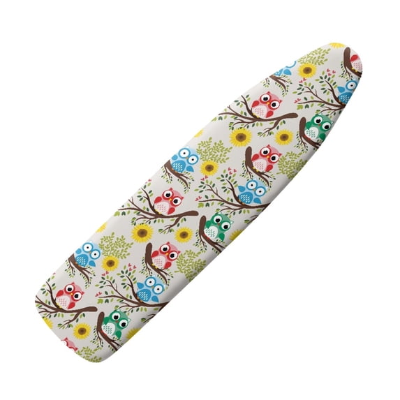 HELLHERO Owls Ironing Board Cover, Soft Ironing Board Cover, Non Stick Scorch and Stain Resistant Standard Size 15x54 Inch with Elastic Edges