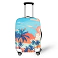 thumbnail image 1 of HELLHERO Palm Tree Pattern Travel Luggage Sleeve for Family, Polyester Ammonia Elastic Durable Luggage Cover All Size, 1 of 7