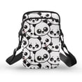 thumbnail image 1 of HELLHERO Panda Pattern Polyester Shoulder Bag Adjustable Strap Outdoor Holiday Travel Leakproof, 1 of 7