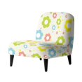 thumbnail image 1 of HELLHERO Pastel Floral Print Elastic Armless Accent Chair Protector with Anti Stain, Decorations Armless Chair Slipcover, 1 of 8