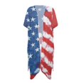 thumbnail image 1 of HELLHERO Patriotic Stars Bathing Suit Cover Up High Quality Fabrics Lightweight Free Size Long Kimono Swimsuit Cover Up for Women, 1 of 6