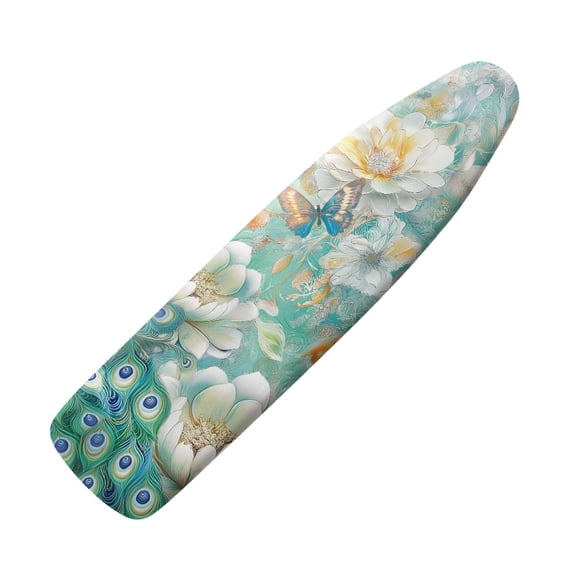 HELLHERO Peacock Ironing Board Cover,Stylish Ironing Board Cover Cloth for Women Heavy Duty Ironing Board Replacement Washable,Easy Install