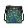 thumbnail image 1 of HELLHERO Peacock Shoulder Bag, Waterproof Crossbody Purse Lightweight Zipper Closure Satchel Bag for Dating Travel, 1 of 7